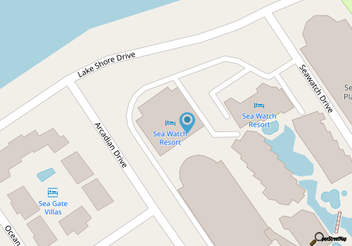 Oceanfront - Heated Pools- Fire pit map location