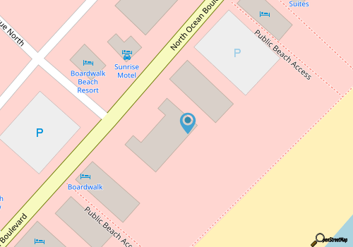 Rush to the Beach for your Oceanfront Vacation map location