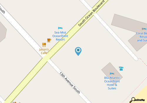 Oceanfront Efficiency T205 map location