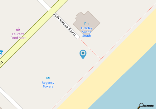HS-1107 Oceanfront 1-Bedroom Condo in Myrtle Beach - Sleeps 6 map location