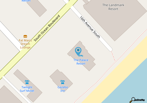 Beach getaway Privately owned beach condo at the Palace Resort map location