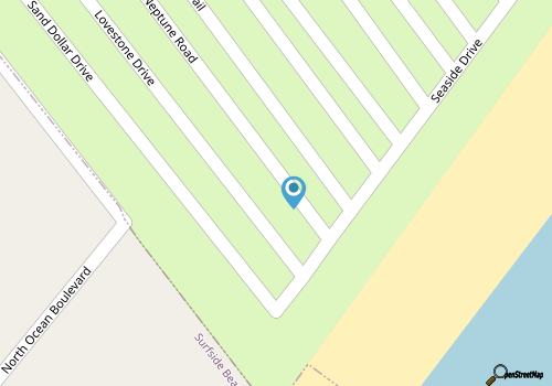 It's high tide and you're so close to the beach you can sea it! Free Water Park! map location
