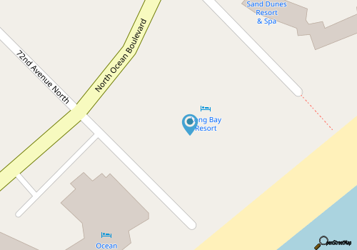 Boutique on the beach, Studio #101 + Pool map location