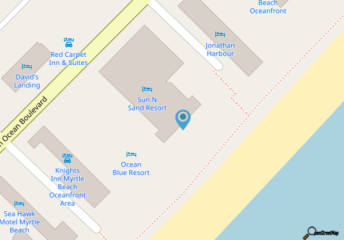 Baywatch Resort Unit 1716 - Oceanfront map location