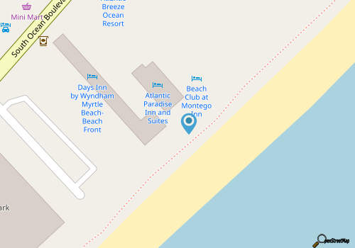 Nicely Updated Direct Ocean Front Studio with Panoramic Views Palace Resort 2101 map location