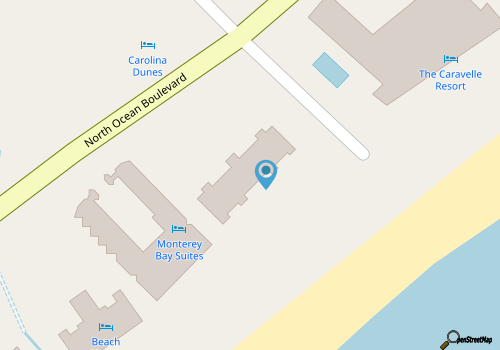 Carolina Dunes Unit 201 - Oceanfront! map location