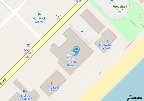 Grand Atlantic Resort Efficiency Condo FREE WIFI! map location