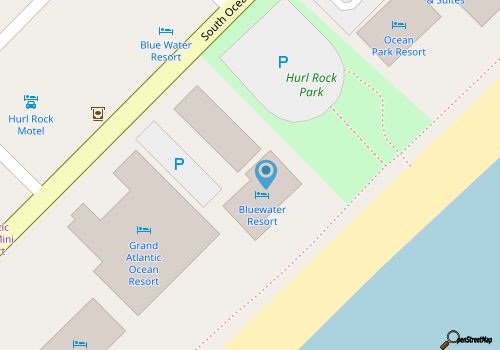 Quiet/Secure Oceanfront: King Bed/Queen Sleeper/3 Pools/2 Hot Tubs/Beach Access map location