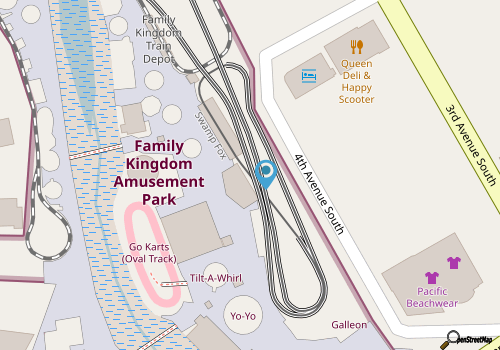 Westgate Myrtle Beach Oceanfront Resort map location