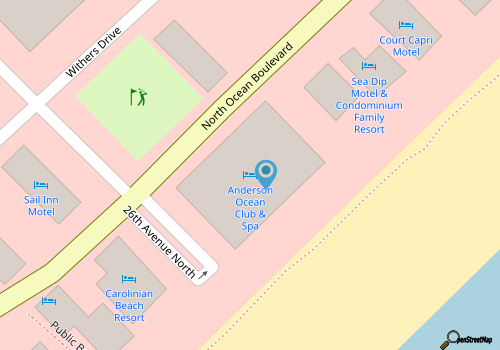 Anderson Ocean Club 1715 map location