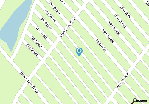 E1 Stunning Ocean Front Home in Ocean Lakes with Golfcart map location