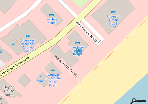Carolinian Resort: 2BR Ocean Vista Haven map location