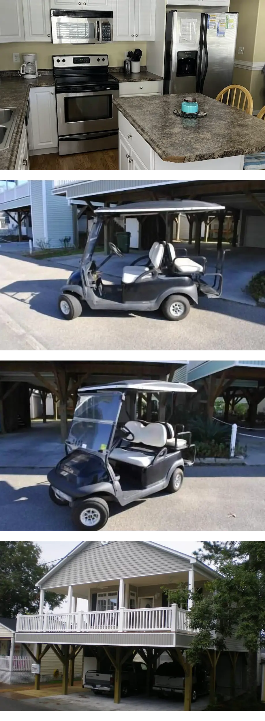 Golf cart is included for your stay. Com...