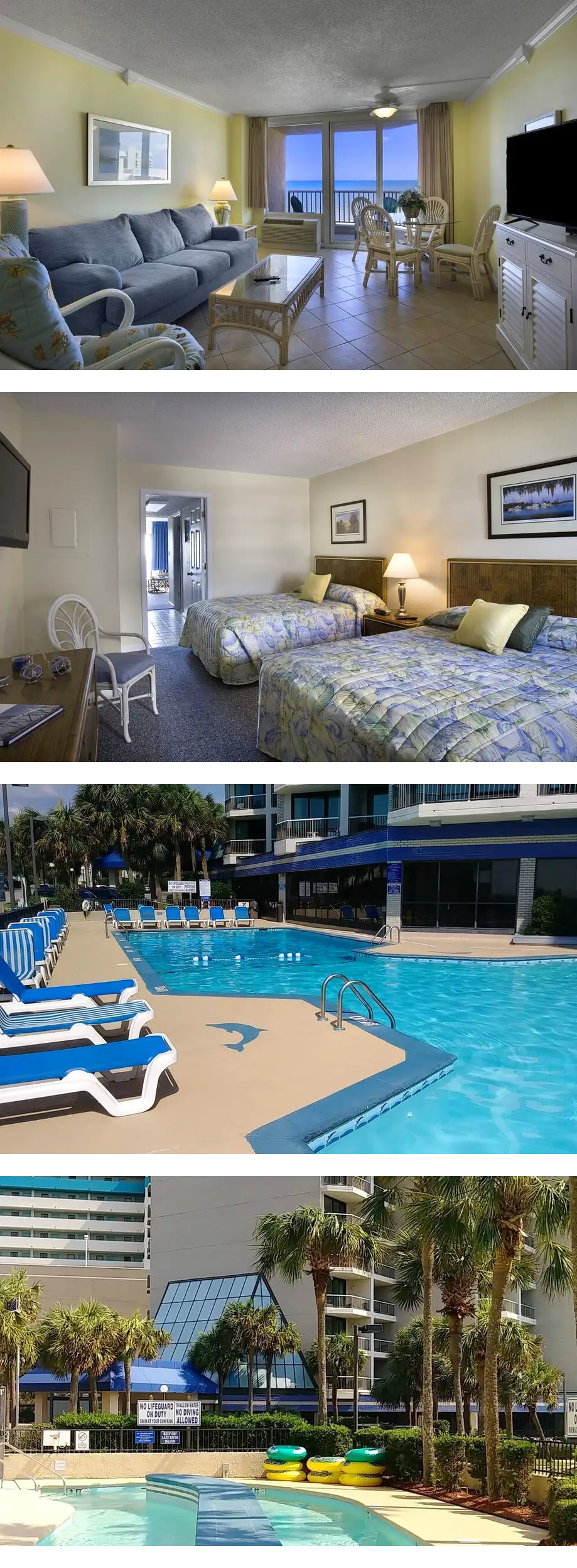 Family Suite w/ Angle View of Ocean + Of...