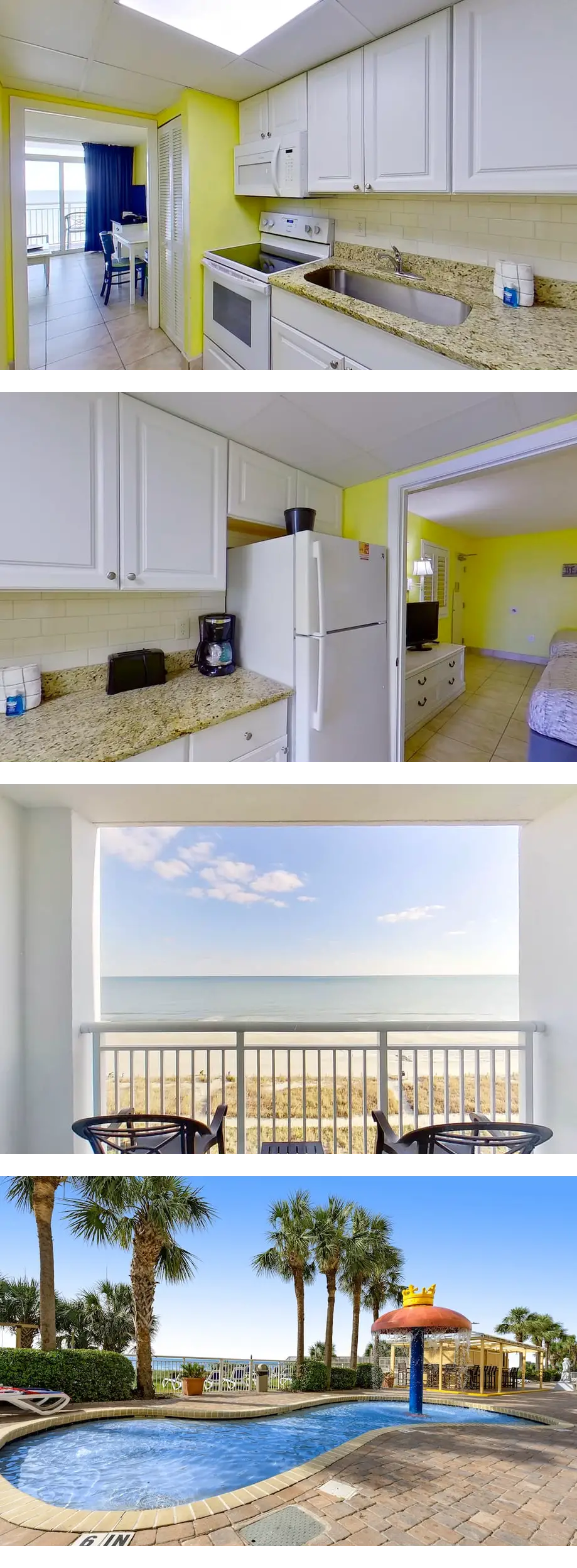 8th-floor oceanfront condo with beach vi...