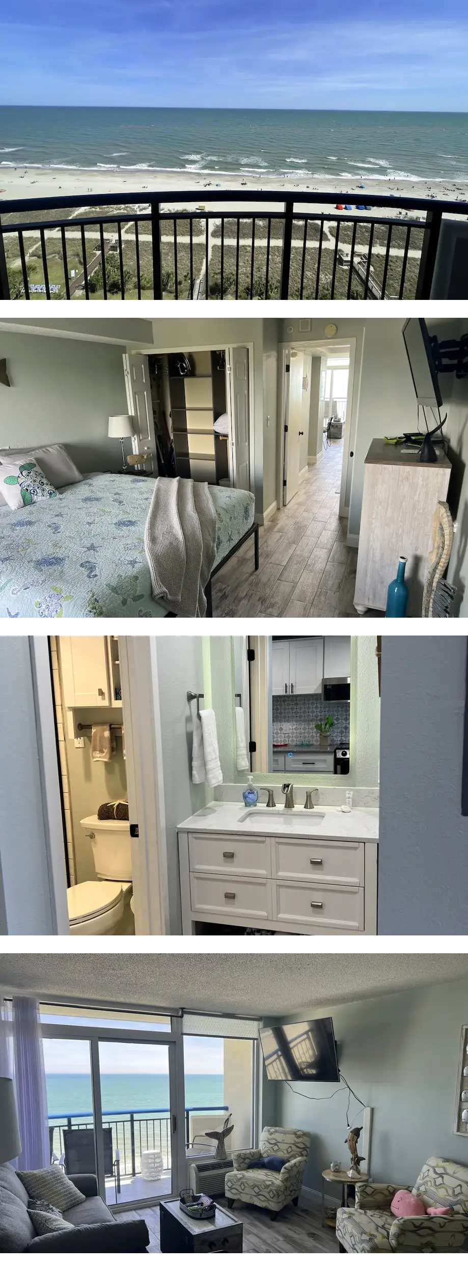 Oceanfront Top Floor Condo under a mile ...