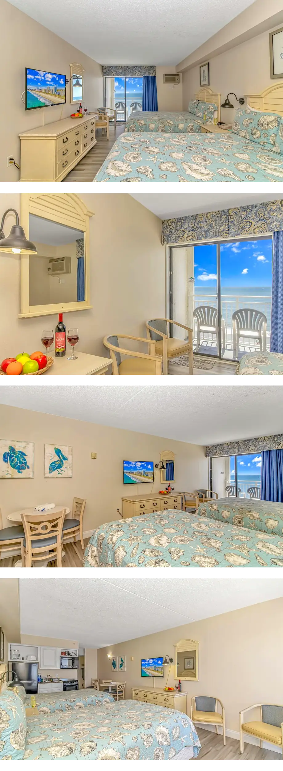 Beautiful Ocean Front Double Queen Suite...
