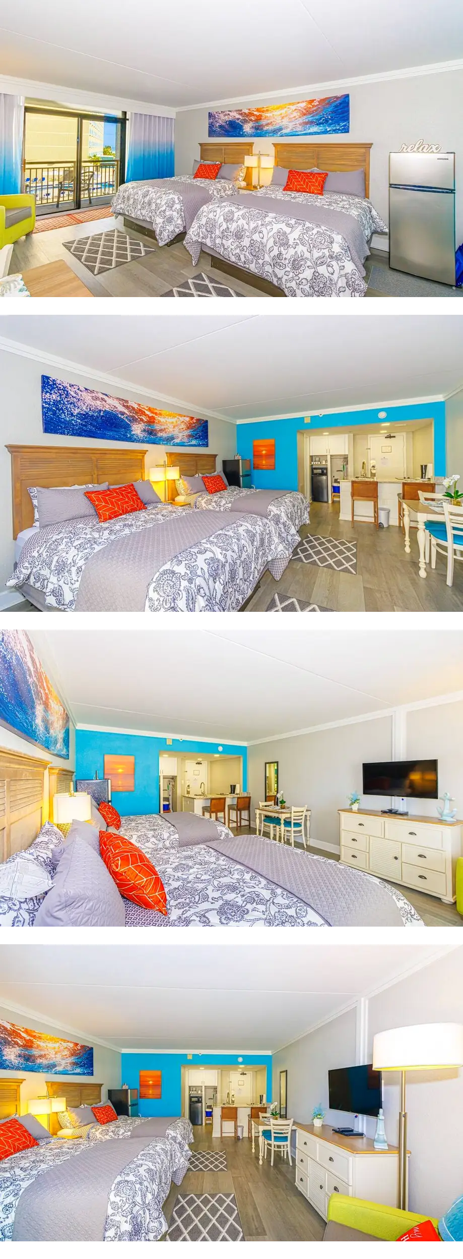 Immaculate Ocean View Double Queen Suite...