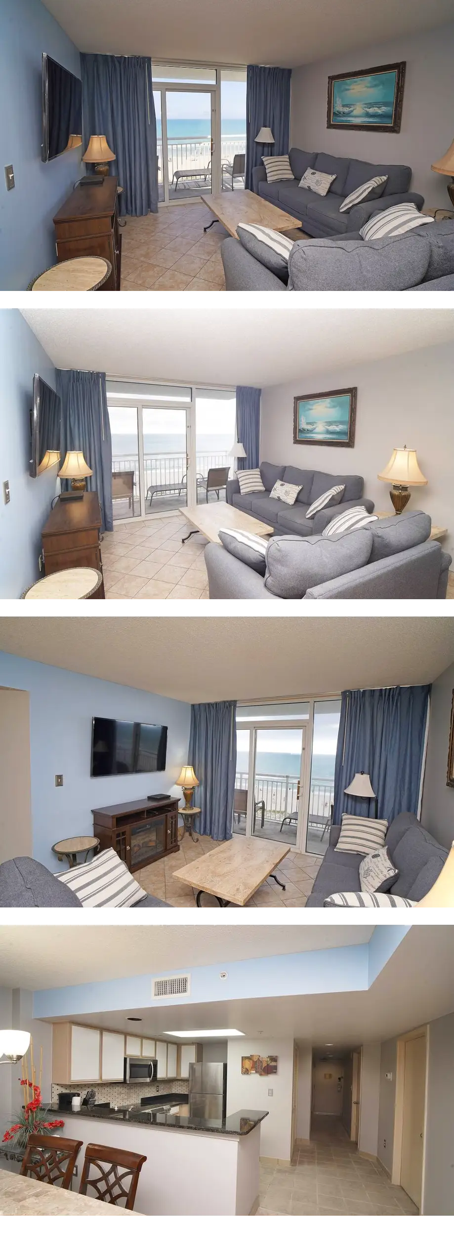 Fully renovated direct oceanfront 3BR 2B...