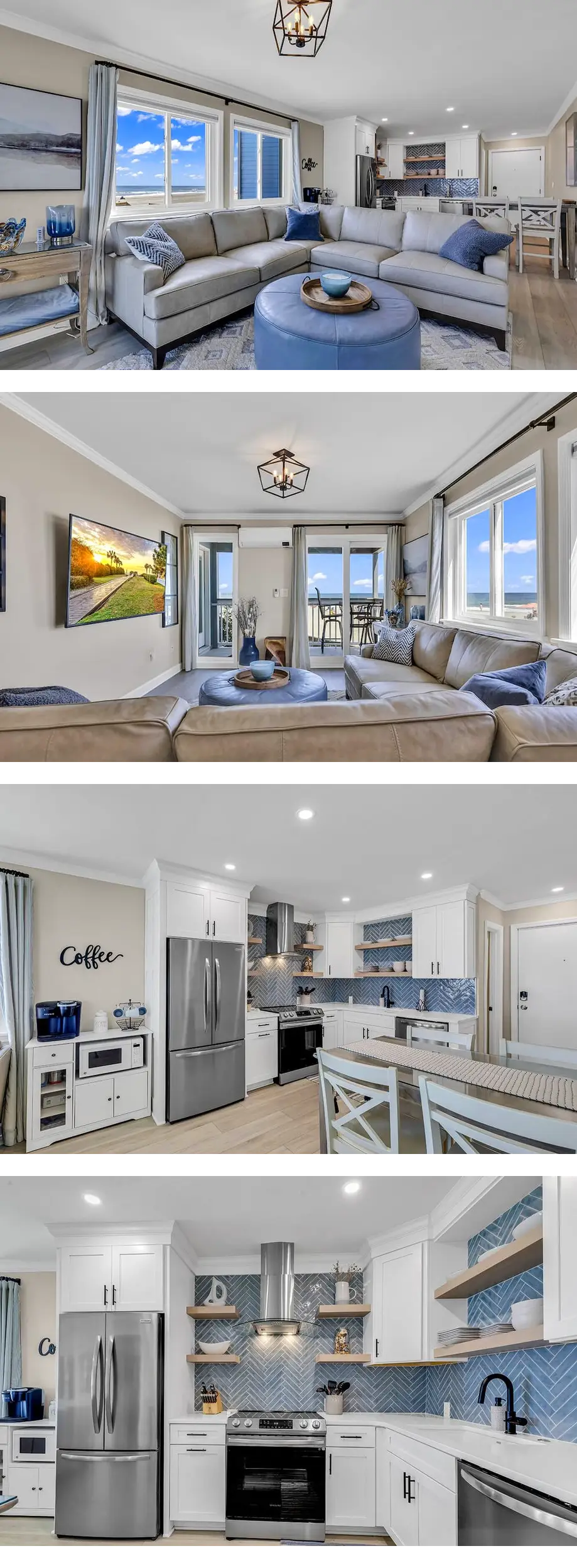 Panoramic oceanfront views, ground floor...