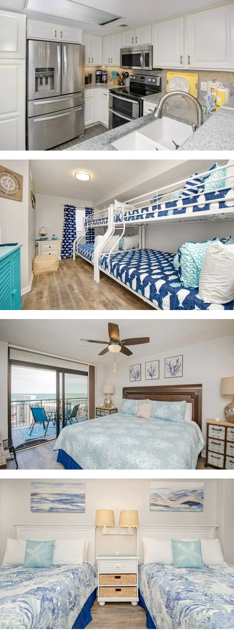 Ocean Views-Balcony-King Bed-Bunks-Full ...
