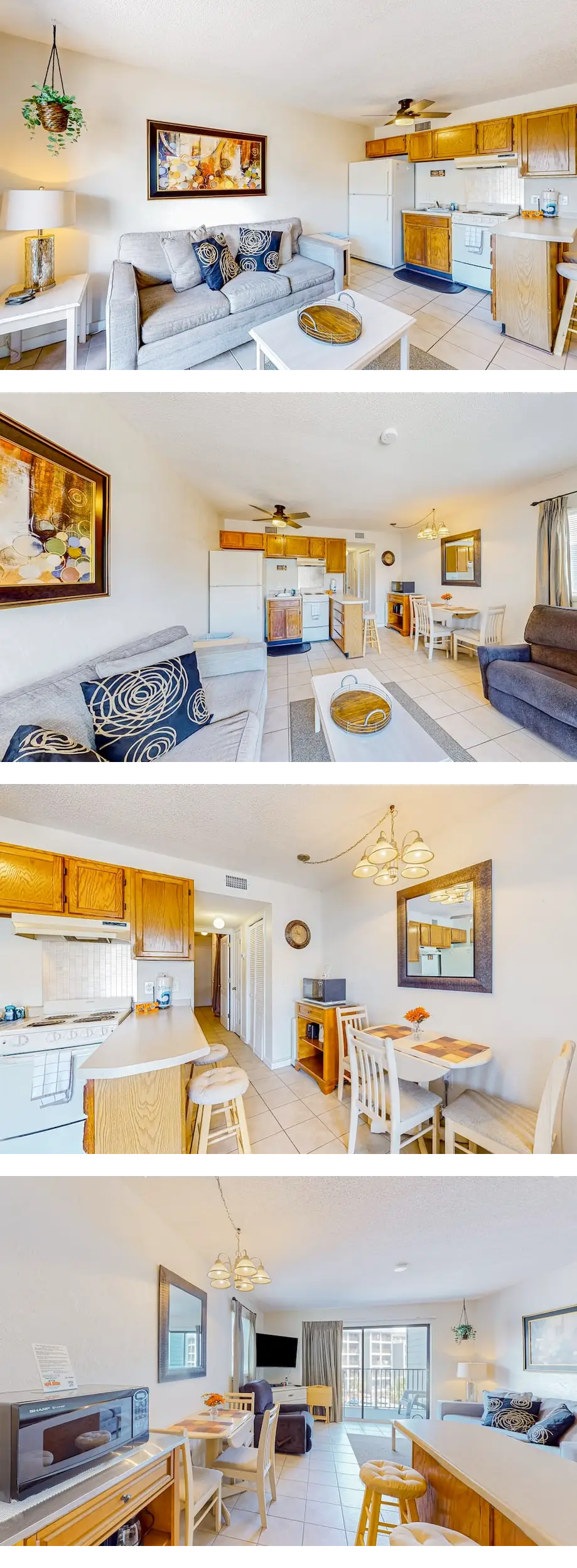 3rd-floor condo with beach access, pools...