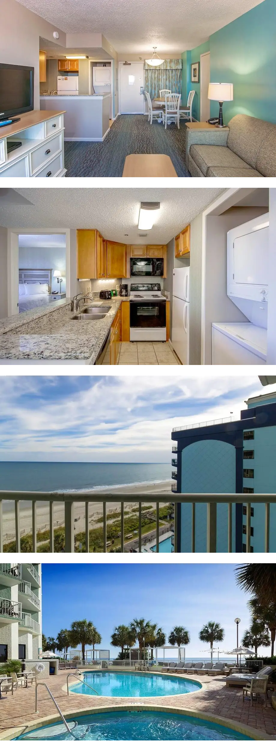 8th Floor Oceanfront King Condo Includes...