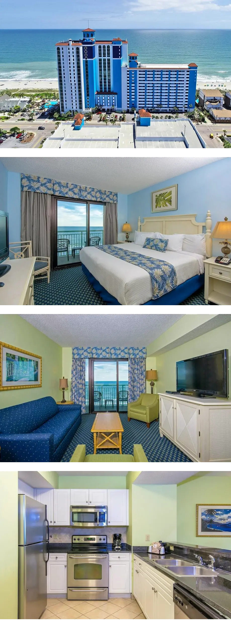 Roomy 16th Floor 3 Bedroom Oceanfront Co...