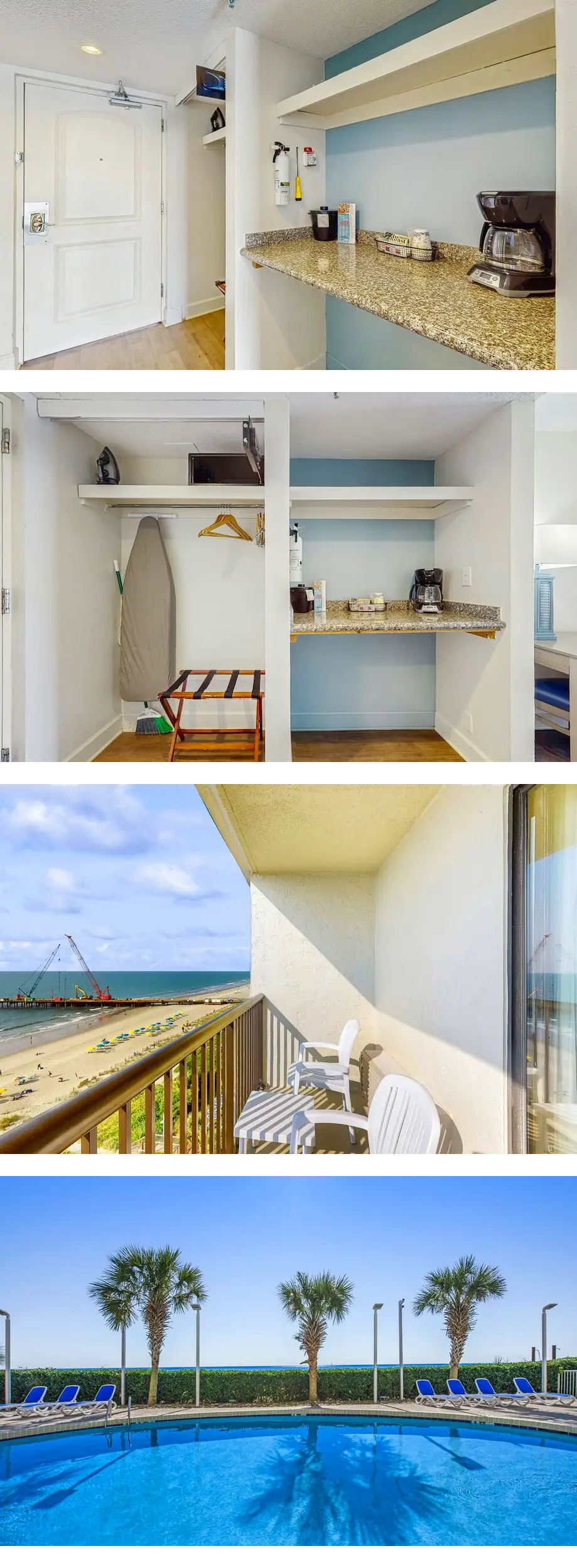 10th-floor oceanfront studio with AC, po...