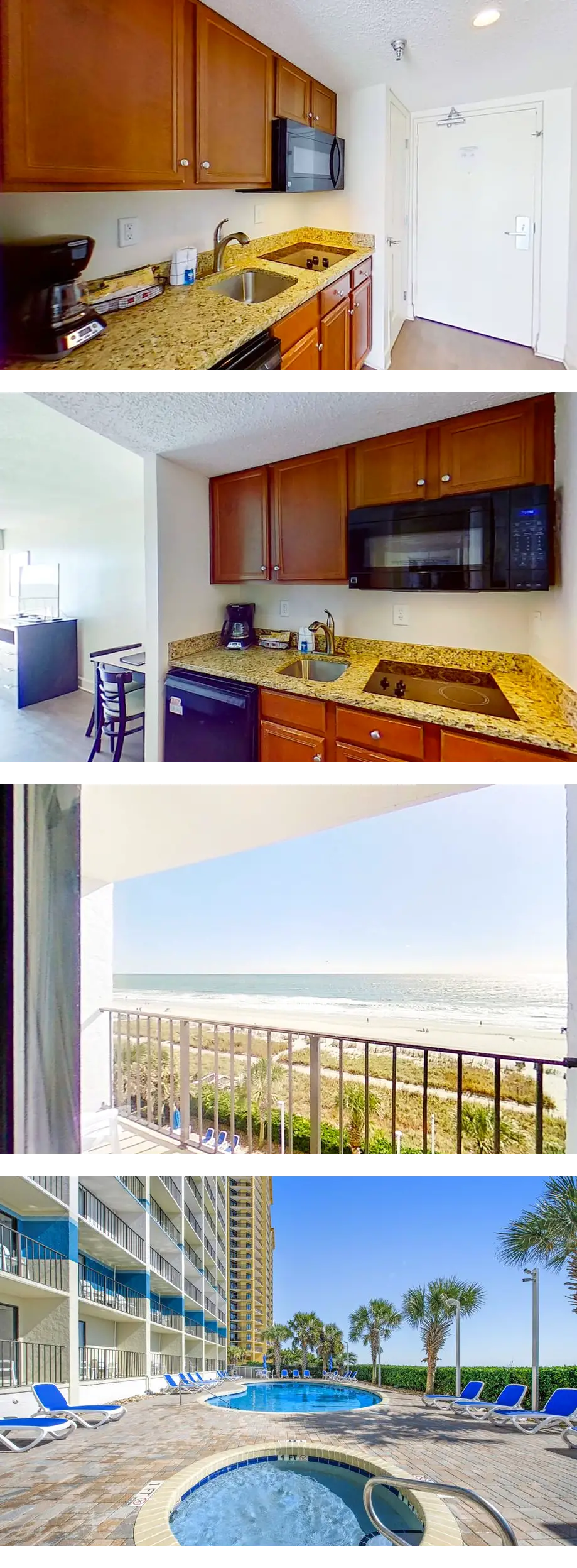 5th-floor oceanfront studio with AC, poo...