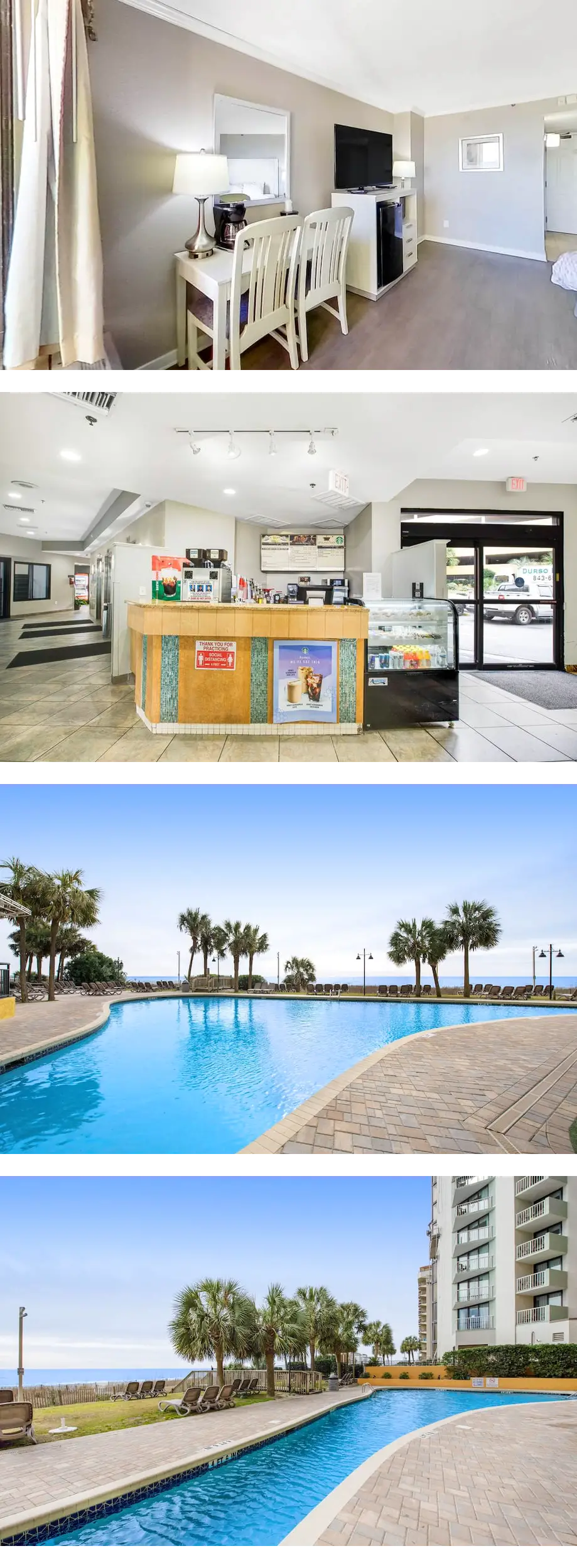 5th-floor ocean-view studio with pool, h...