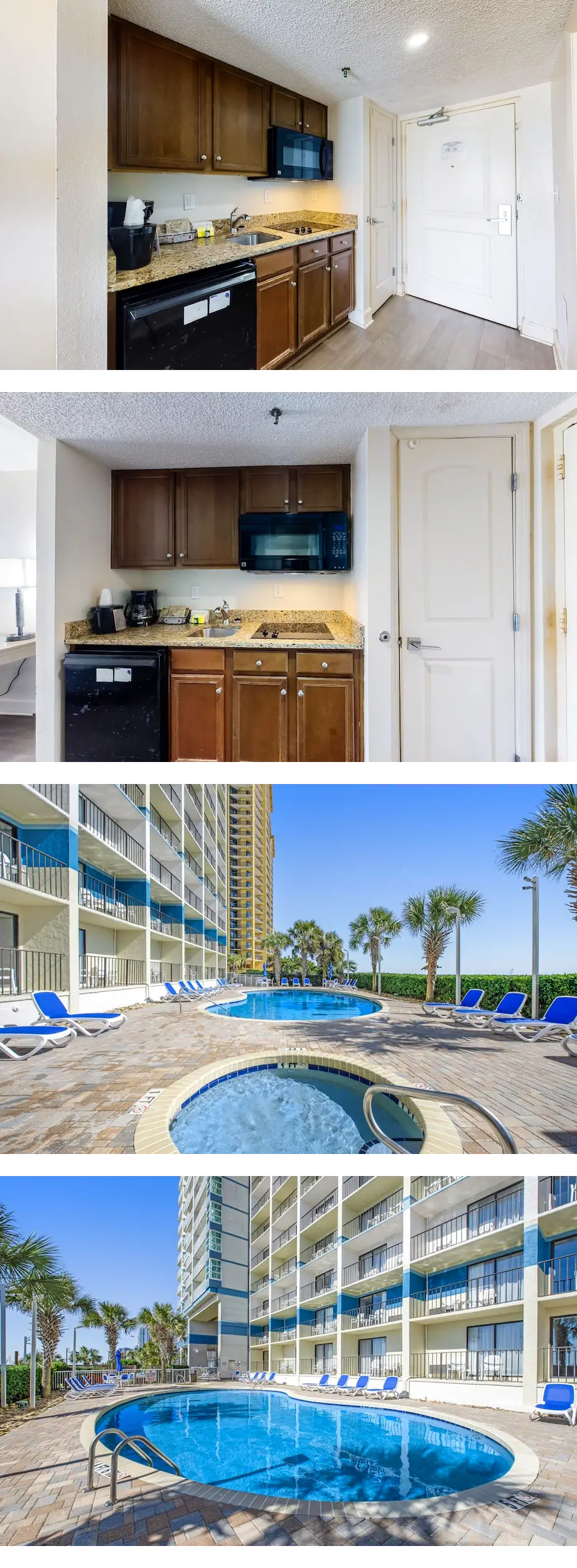 6th-floor oceanfront studio with AC, poo...