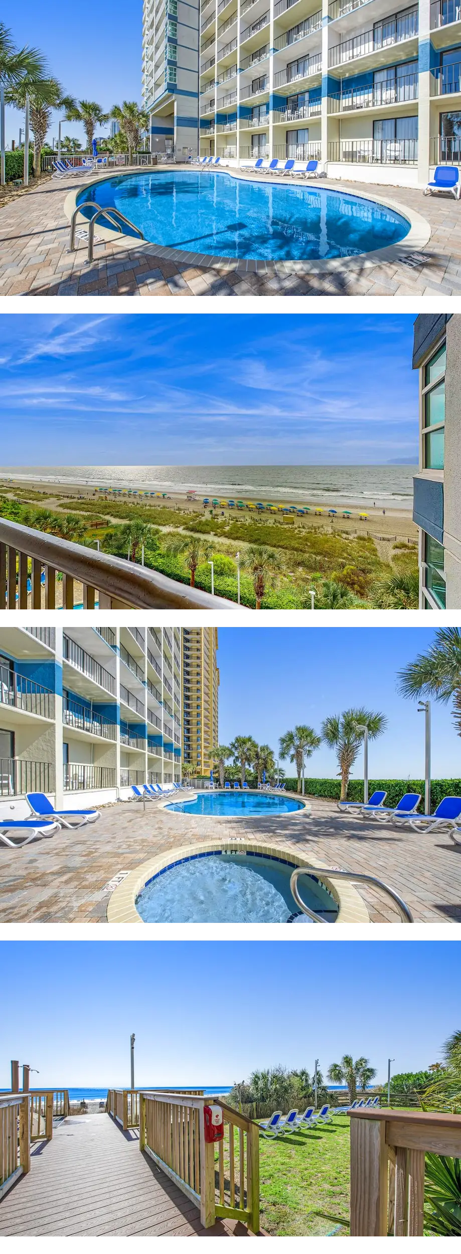 5th-floor oceanfront studio with AC, poo...