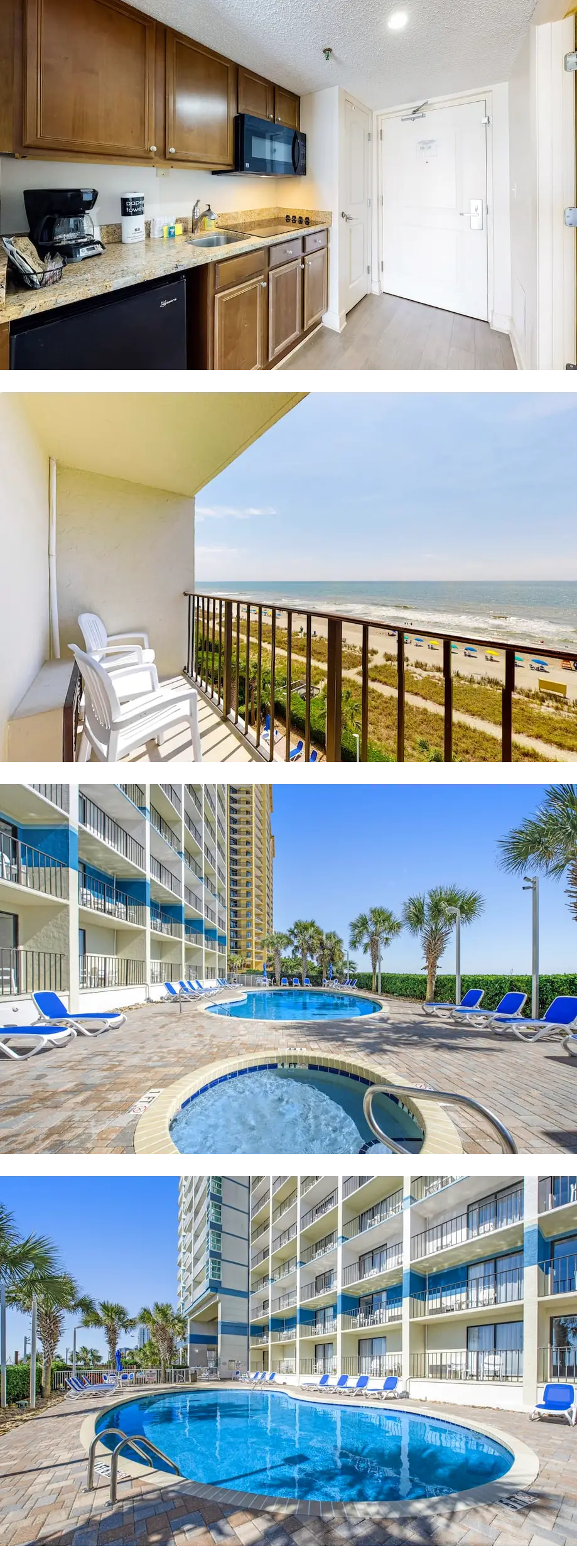 6th-floor oceanfront studio with pool, h...