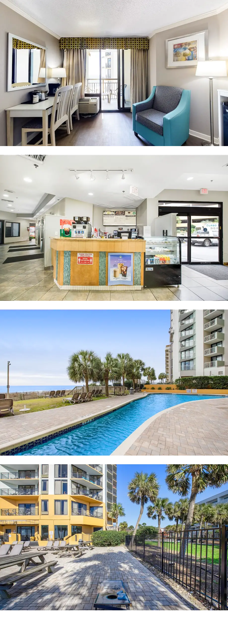 9th-floor ocean-view studio with AC, WiF...