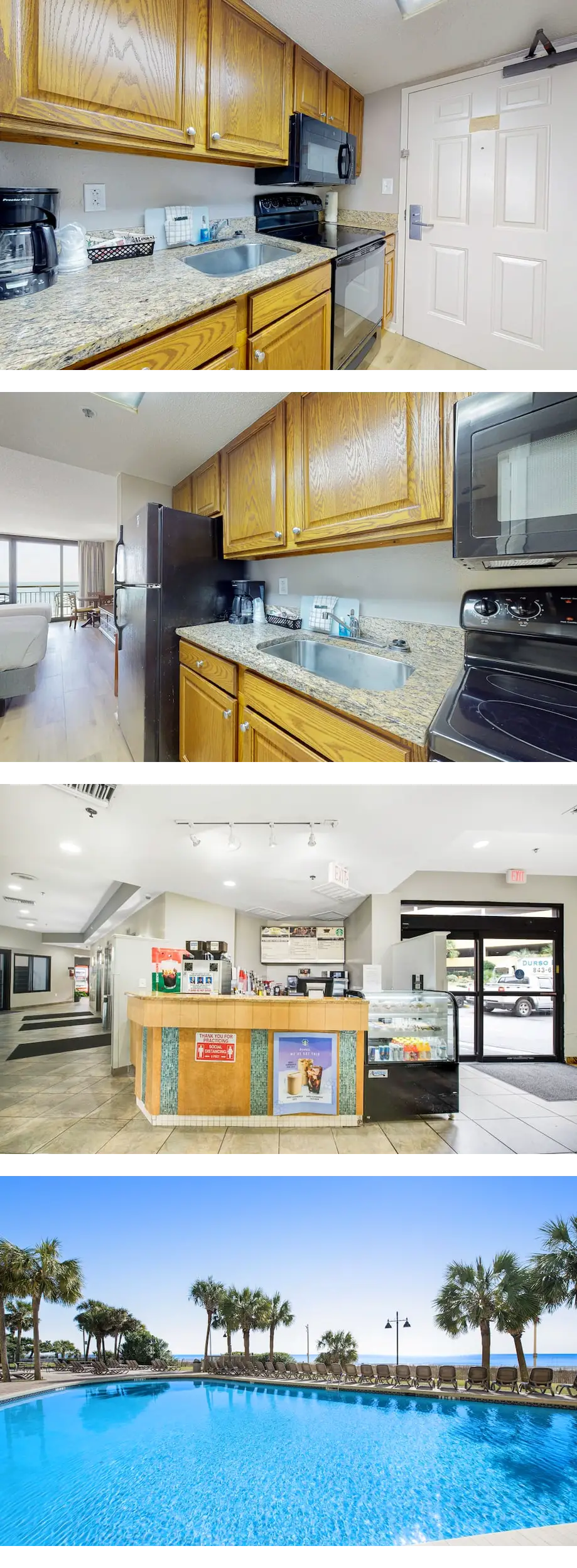 6th-floor ocean-view studio with pool, h...