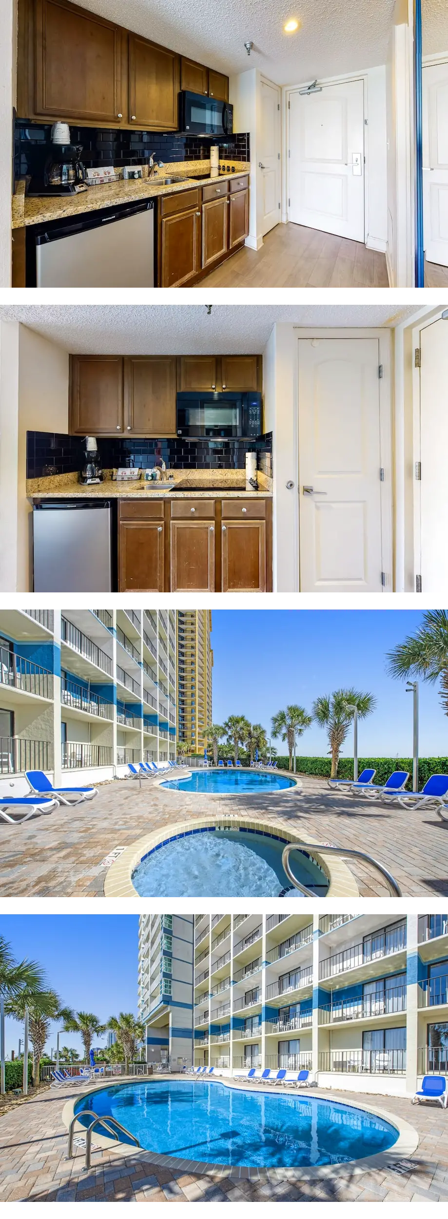 8th-floor oceanfront studio with AC, poo...
