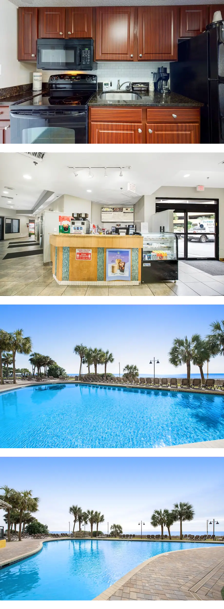 8th-floor ocean-view studio with pool, h...