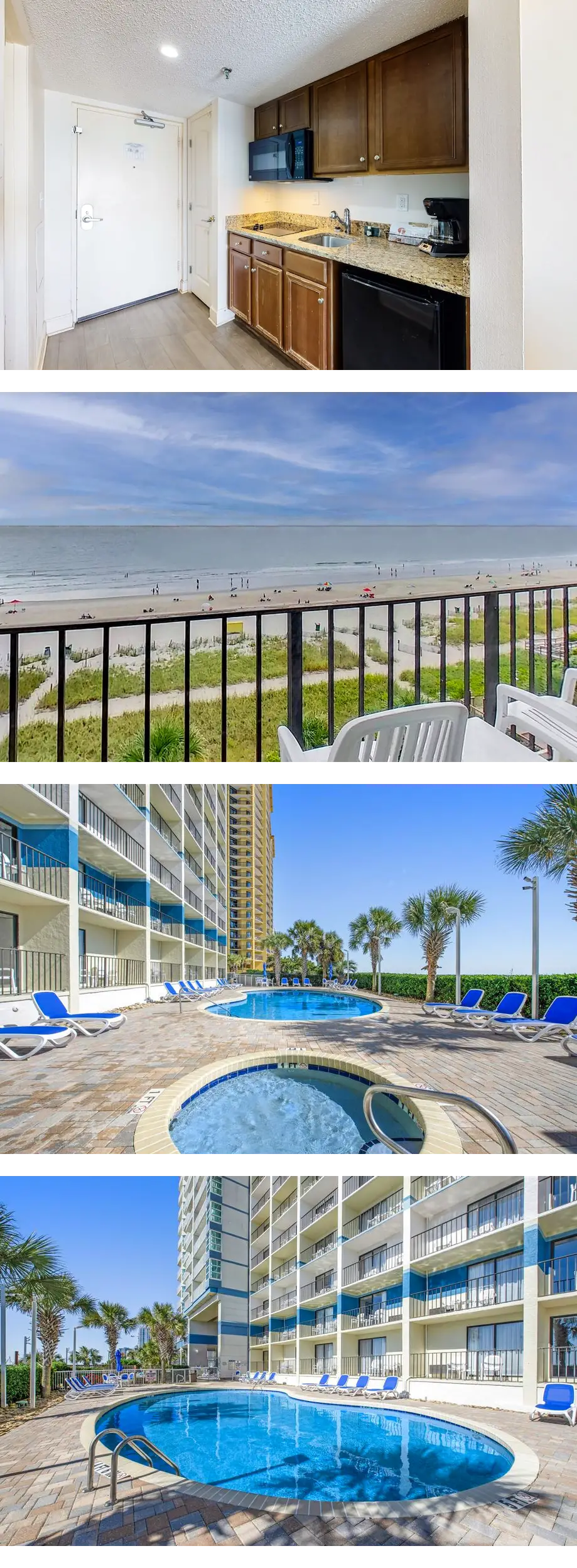 6th-floor oceanfront studio with pool, h...