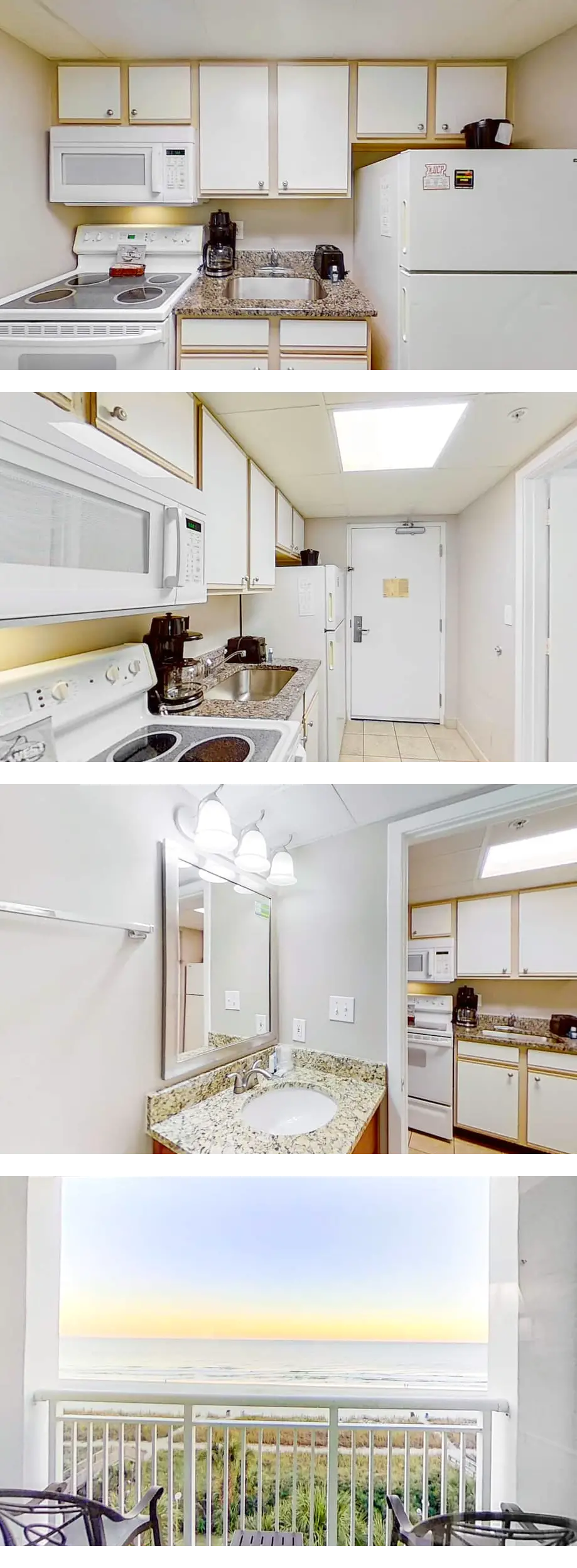 5th-floor oceanfront studio with balcony...