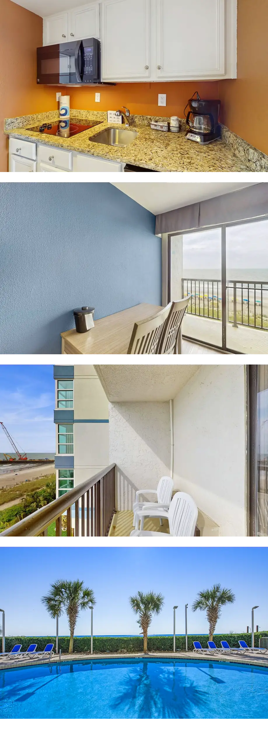 5th-floor oceanfront studio with pool, h...