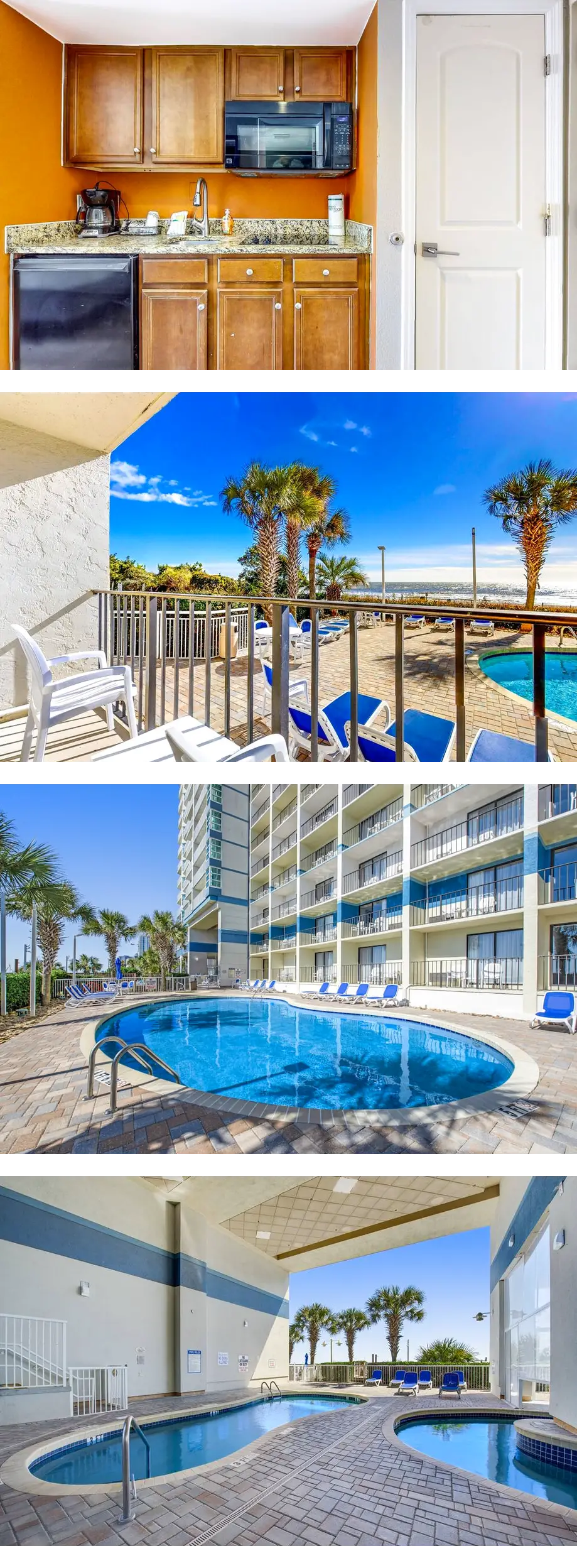 First-floor oceanfront studio with AC, p...