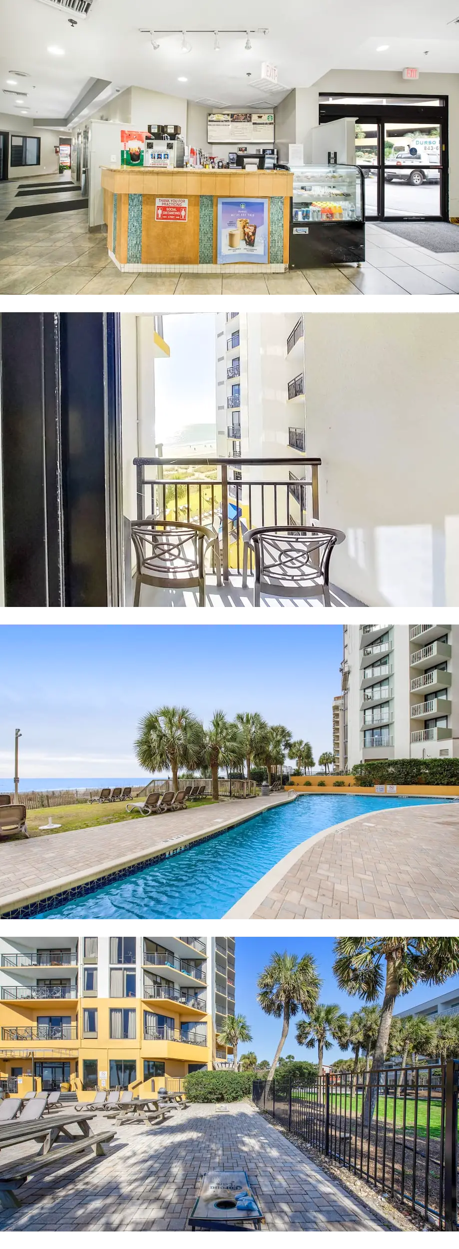 5th-floor ocean-view studio with pool, h...