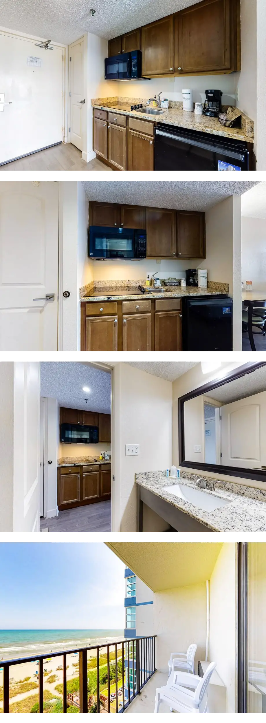 6th-floor oceanfront studio with AC, poo...