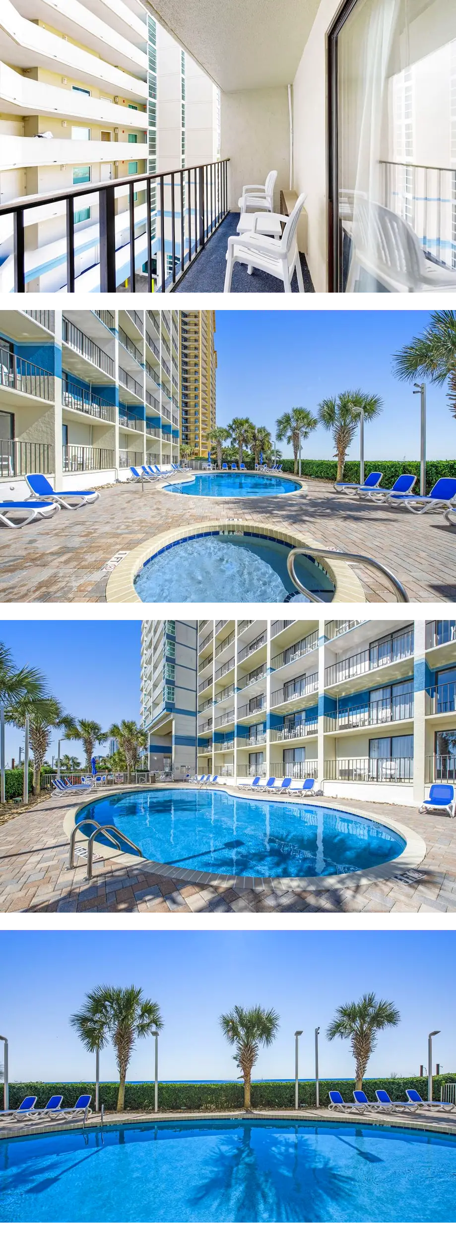 6th-floor studio with pool, hot tub, & A...