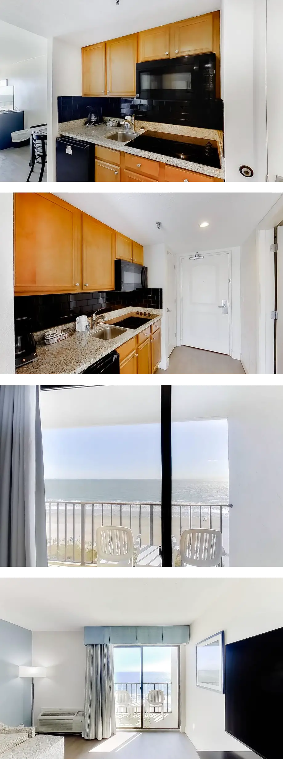 10th-floor oceanfront studio with AC, po...