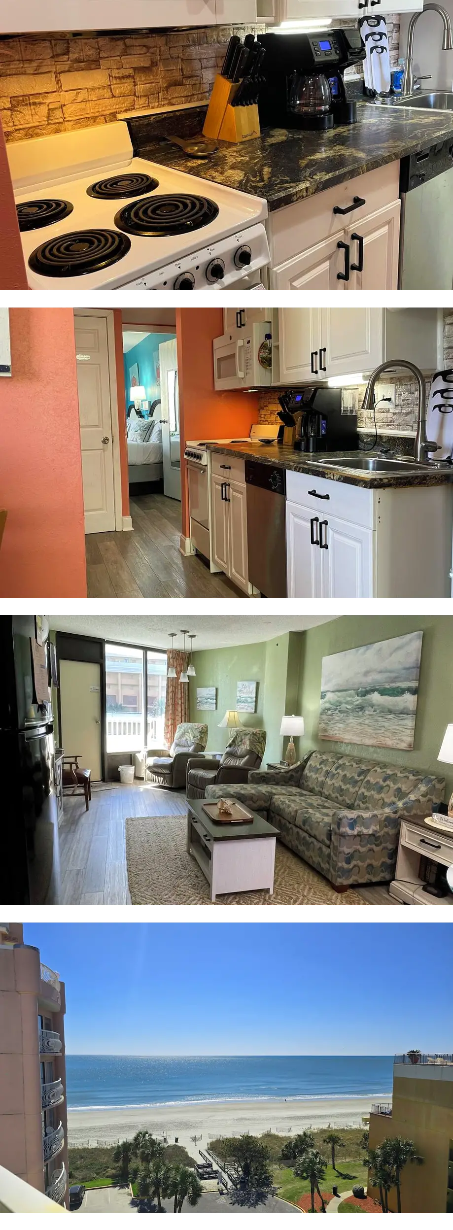 JustBeachy! Ocean front cozy condo