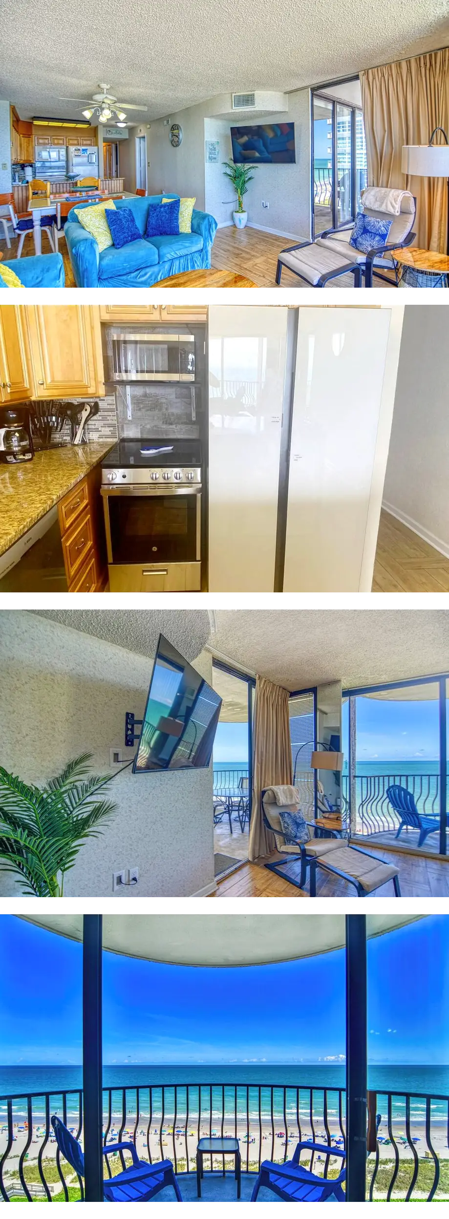 Ocean Front, Private Balconies