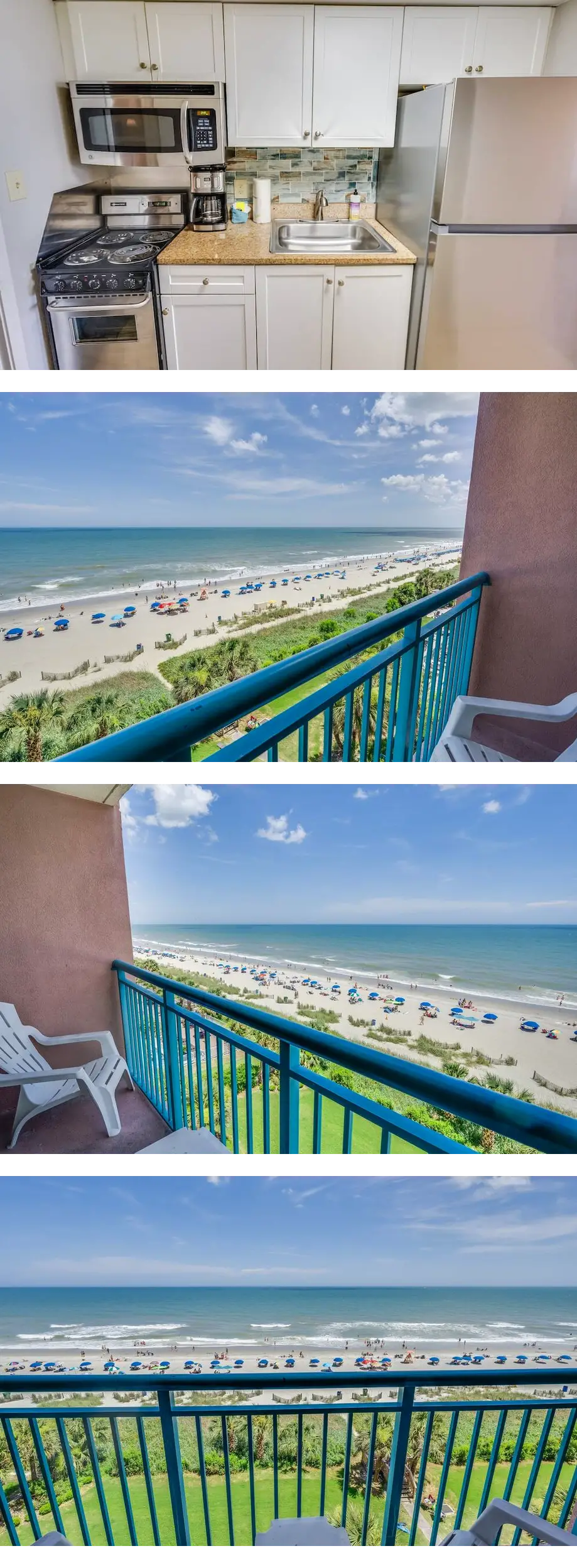 New 1BR Direct Oceanfront Sandcastle Sou...