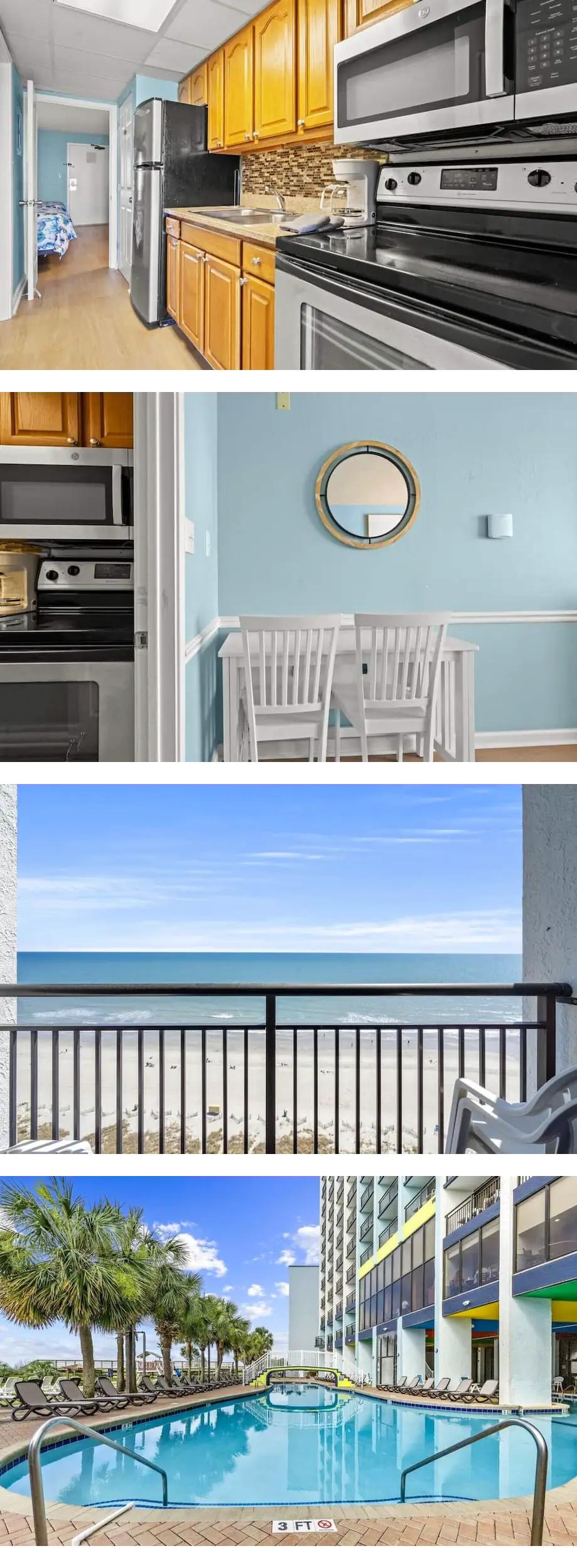Adorable Oceanfront Condo - 2 Queen Beds...